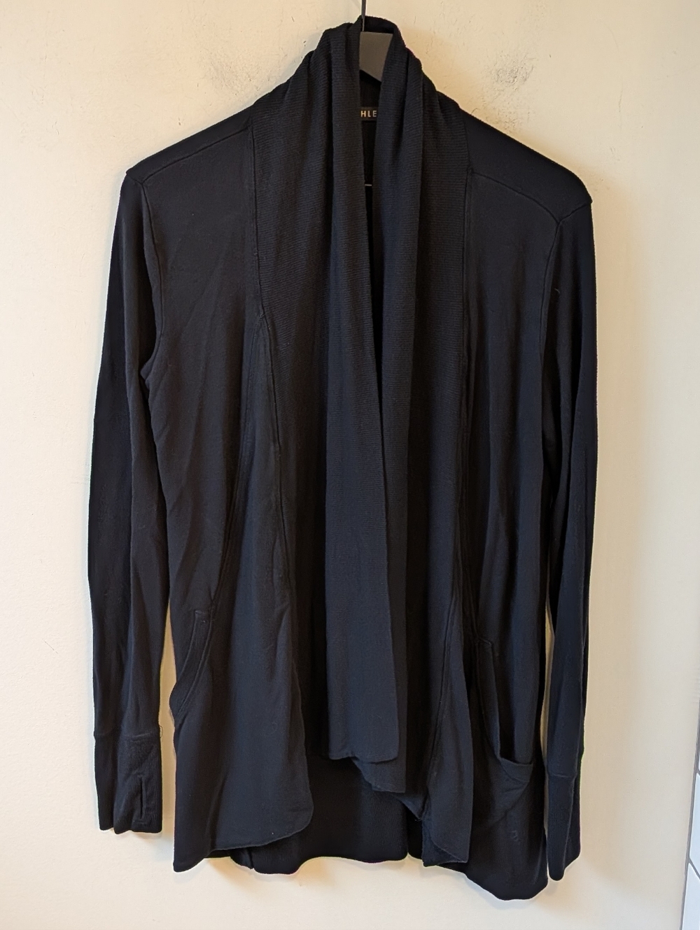 Athleta Women's Black Pranayama Wrap Cardigan Size Small